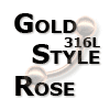 Stahl 316L - GOLD STYLE / ROSE