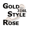 Steel 316L - GOLD STYLE / ROSE