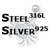 Steel 316L / Silver 925