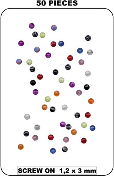 Assortment of Screw Balls-32154